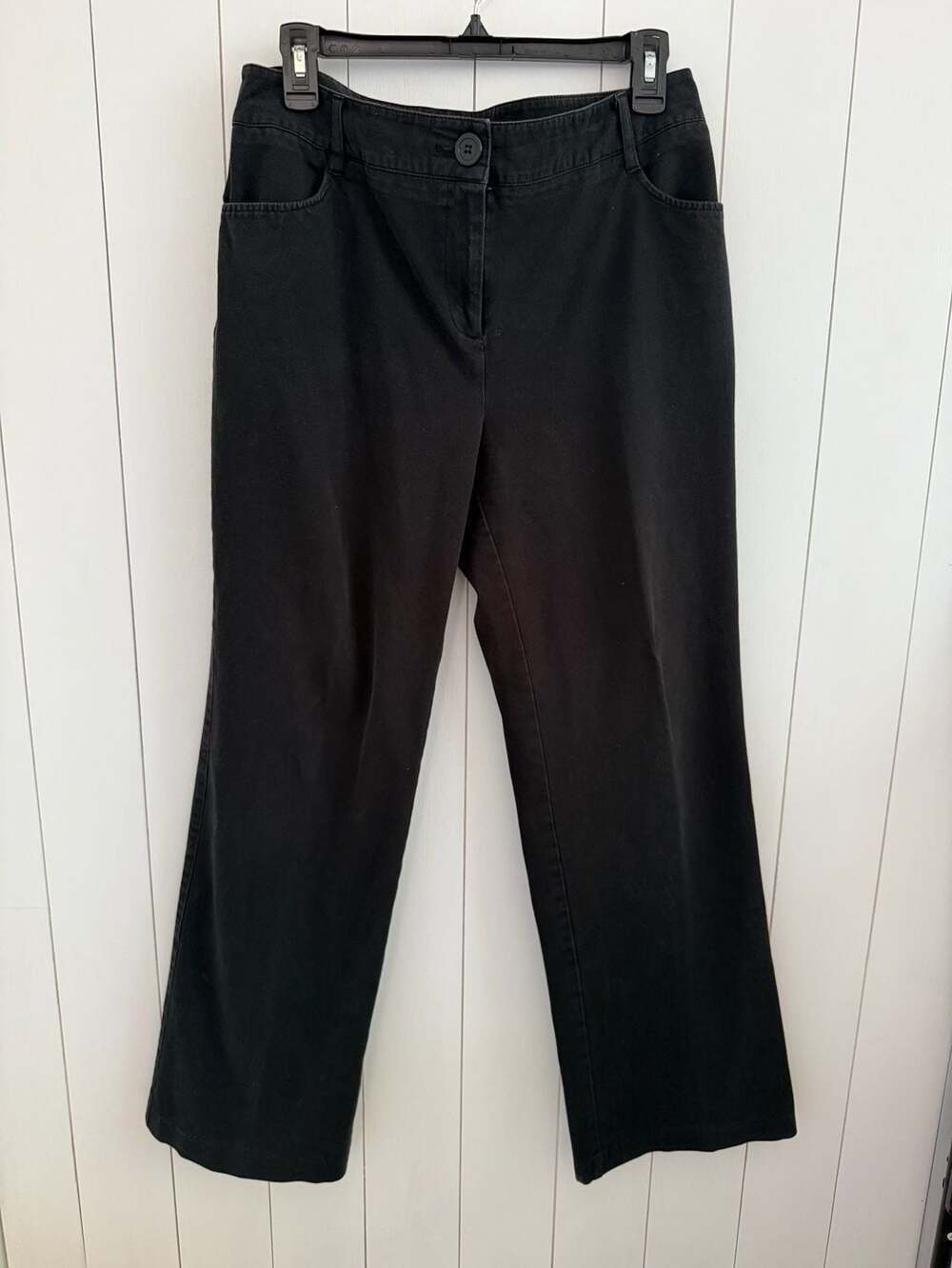 Tribal Pants Size 10 Black Cotton Spandex